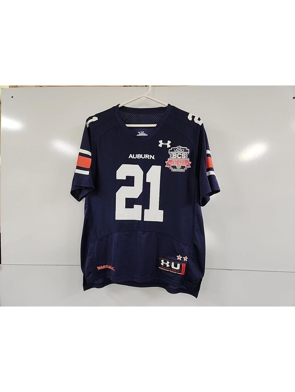 Under Armour Auburn Football Jersey Size Youth Large BCS National Championship